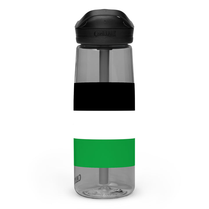 Palestine Flag - Sports Water Bottle, Charcoal