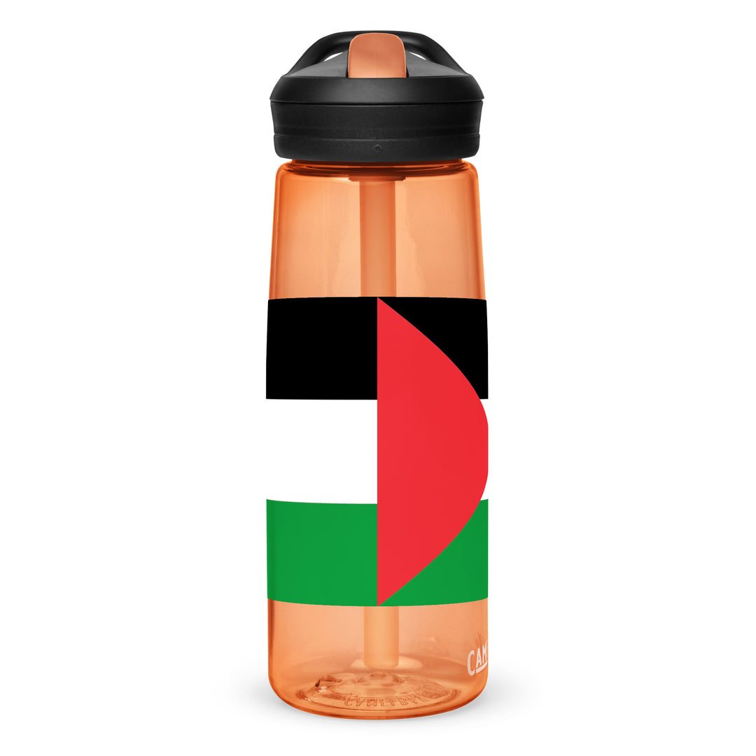 Palestine Flag - Sports Water Bottle, Desert Sunrise