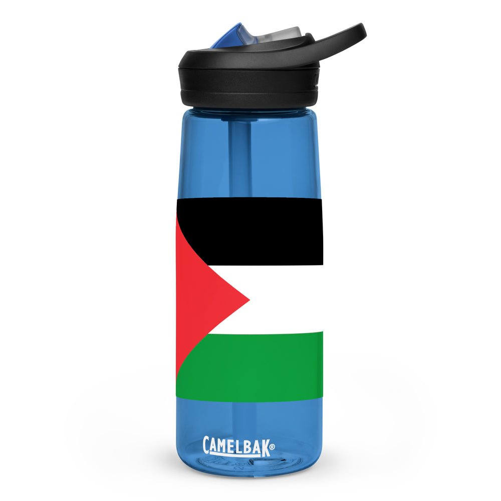 Palestine Flag - Sports Water Bottle, Oxford Blue