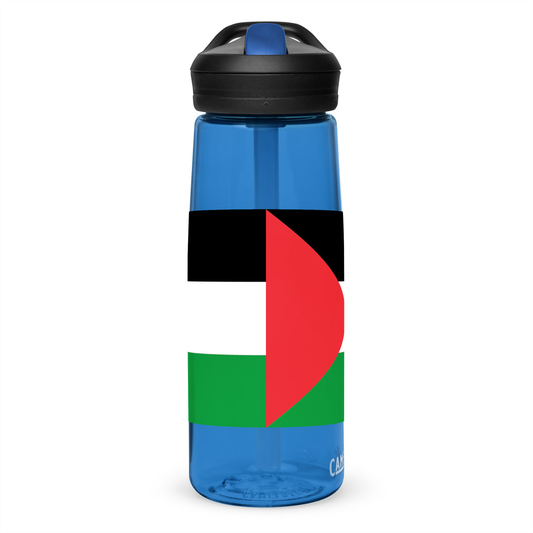 Palestine Flag - Sports Water Bottle, Oxford Blue