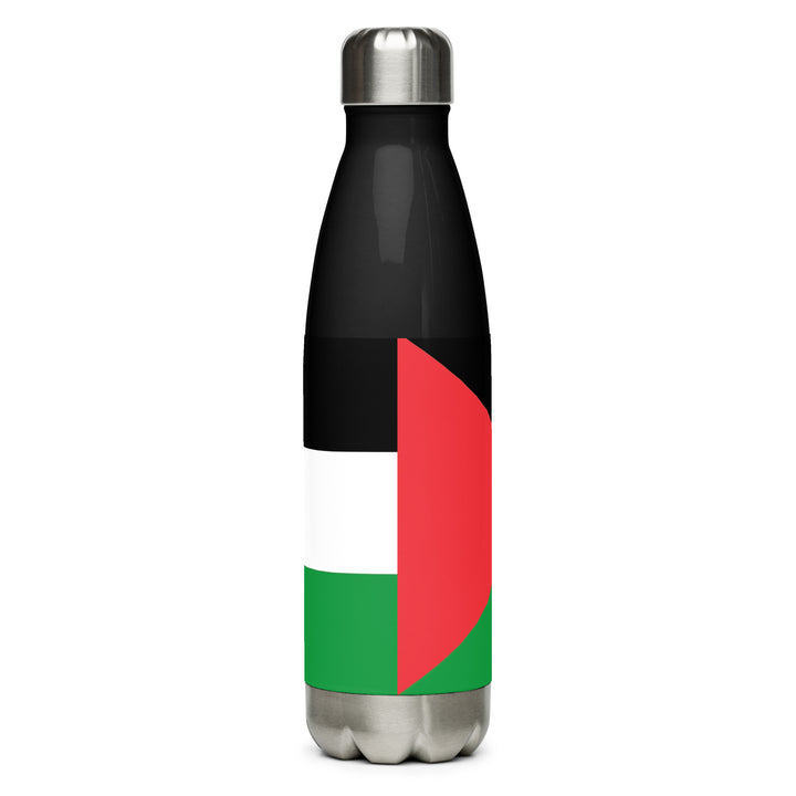 Palestine Flag - Stainless Steel Water Bottle, Stainless Steel Water Bottle Black 17 Oz