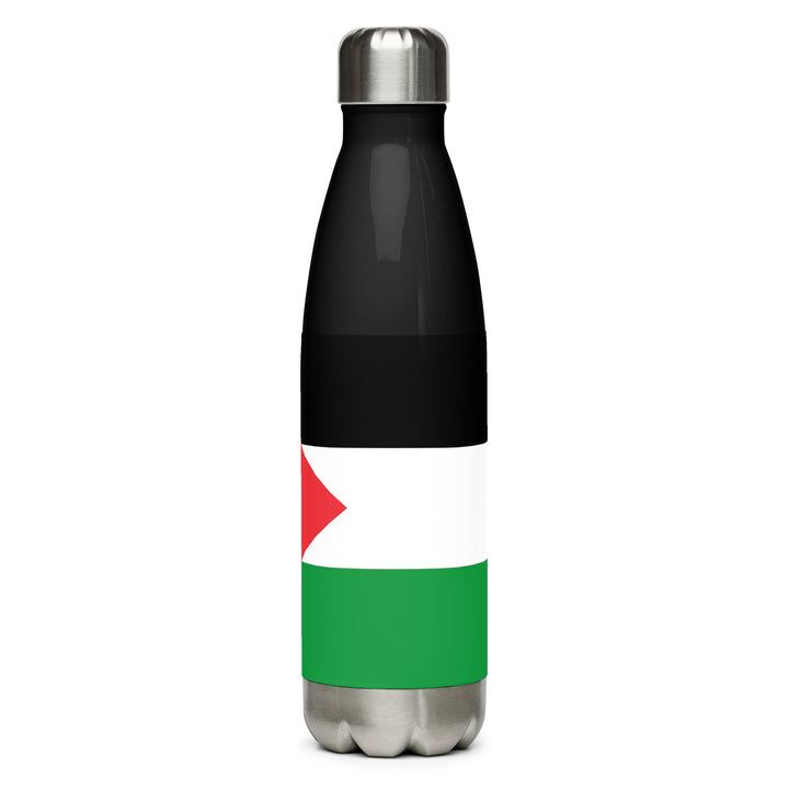 Palestine Flag - Stainless Steel Water Bottle, Stainless Steel Water Bottle Black 17 Oz