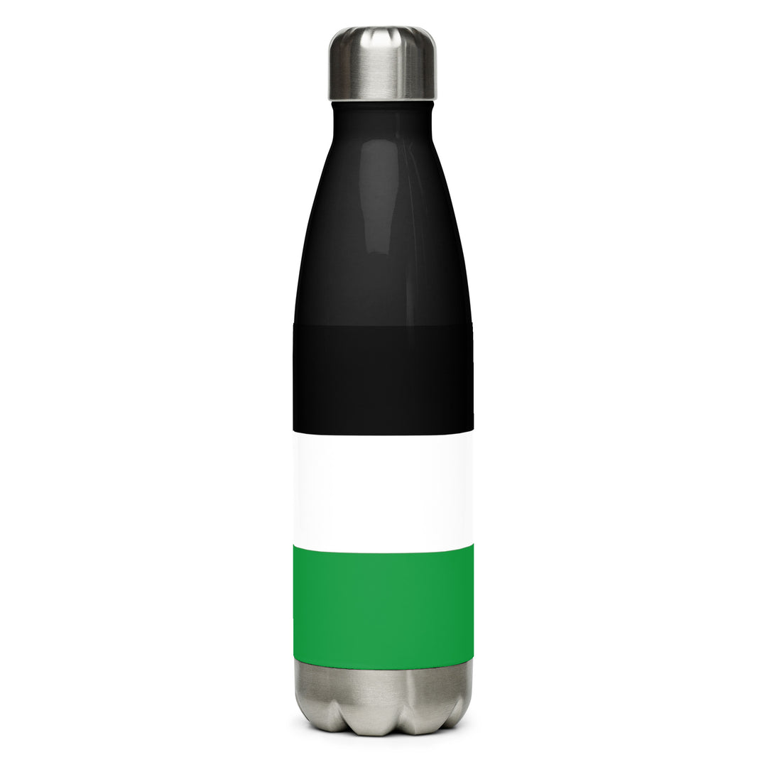 Palestine Flag - Stainless Steel Water Bottle, Stainless Steel Water Bottle Black 17 Oz