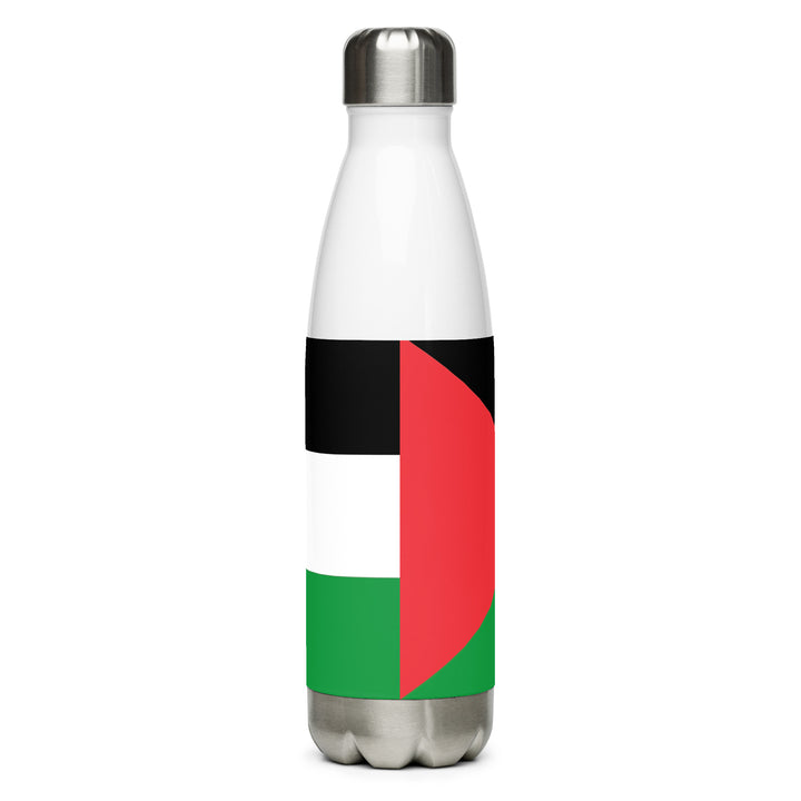 Palestine Flag - Stainless Steel Water Bottle, Stainless Steel Water Bottle White 17 Oz