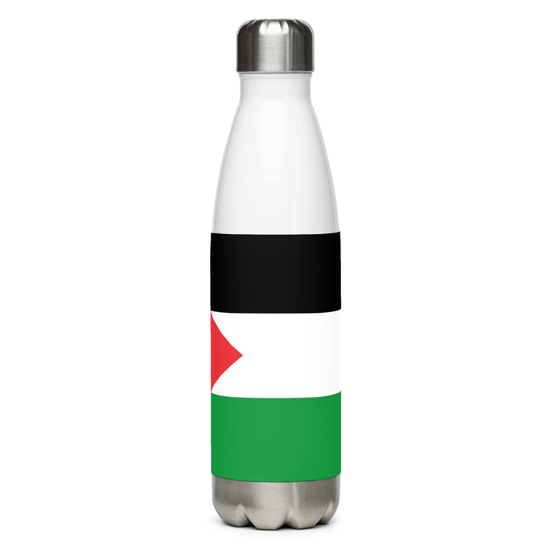 Palestine Flag - Stainless Steel Water Bottle, Stainless Steel Water Bottle White 17 Oz
