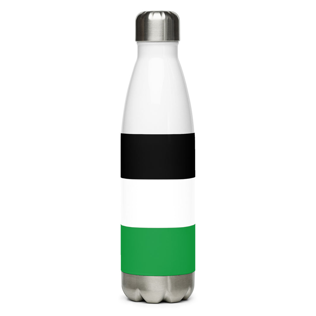 Palestine Flag - Stainless Steel Water Bottle, Stainless Steel Water Bottle White 17 Oz