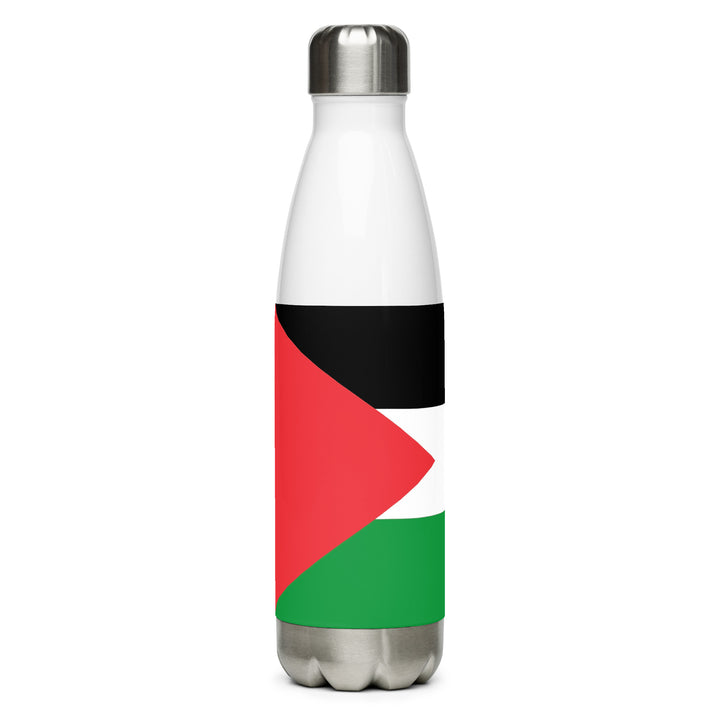 Palestine Flag - Stainless Steel Water Bottle, Stainless Steel Water Bottle White 17 Oz