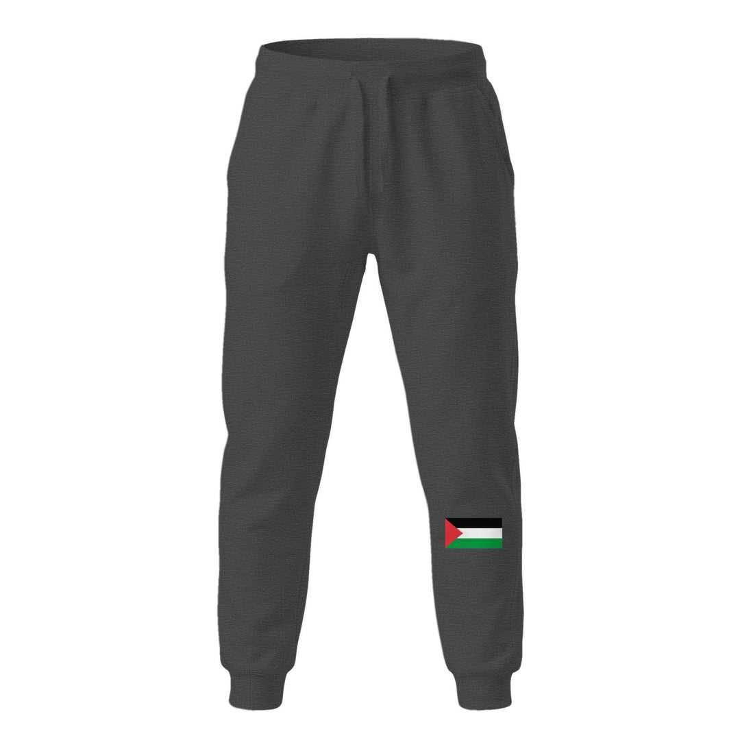 Palestine Flag - Women Fleece Sweatpants, Fleece Sweatpants Charcoal Heather