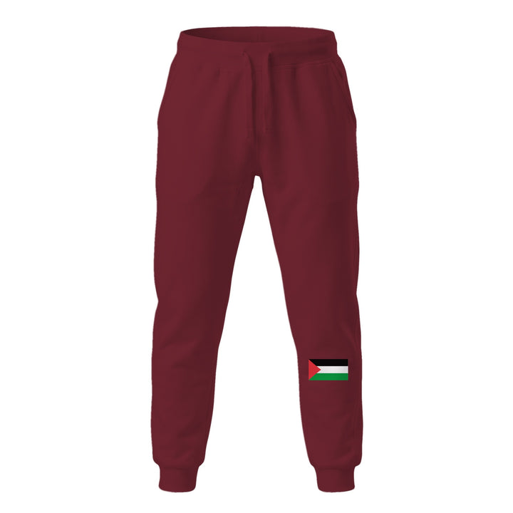 Palestine Flag - Women Fleece Sweatpants, Fleece Sweatpants Maroon