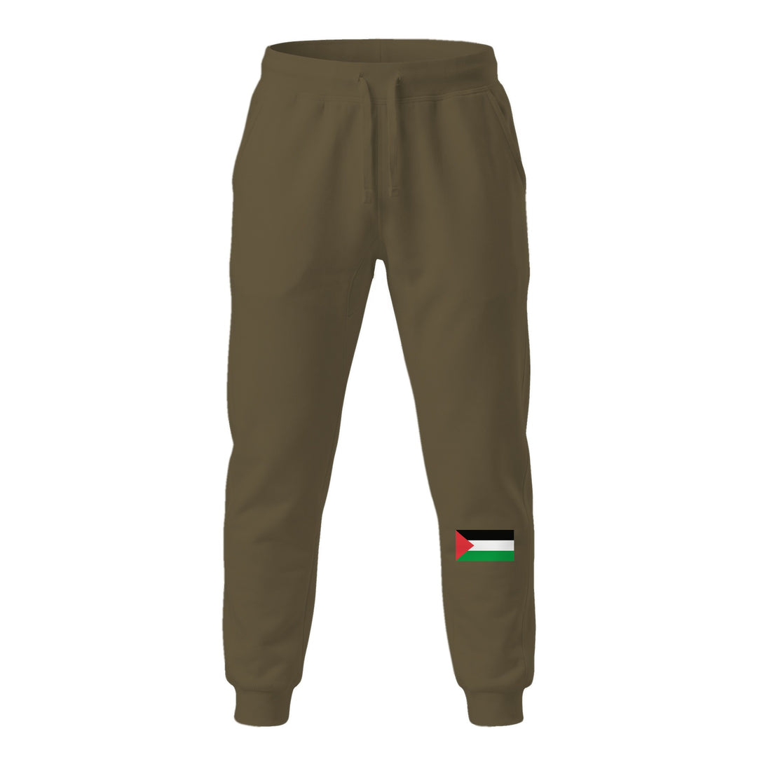 Palestine Flag - Women Fleece Sweatpants, Fleece Sweatpants Military Green