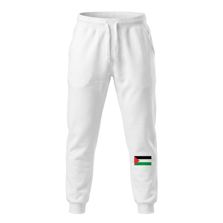 Palestine Flag - Women Fleece Sweatpants, Fleece Sweatpants White
