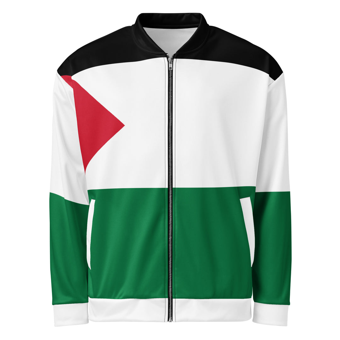 Palestine Flag - Women’s Bomber Jacket, White