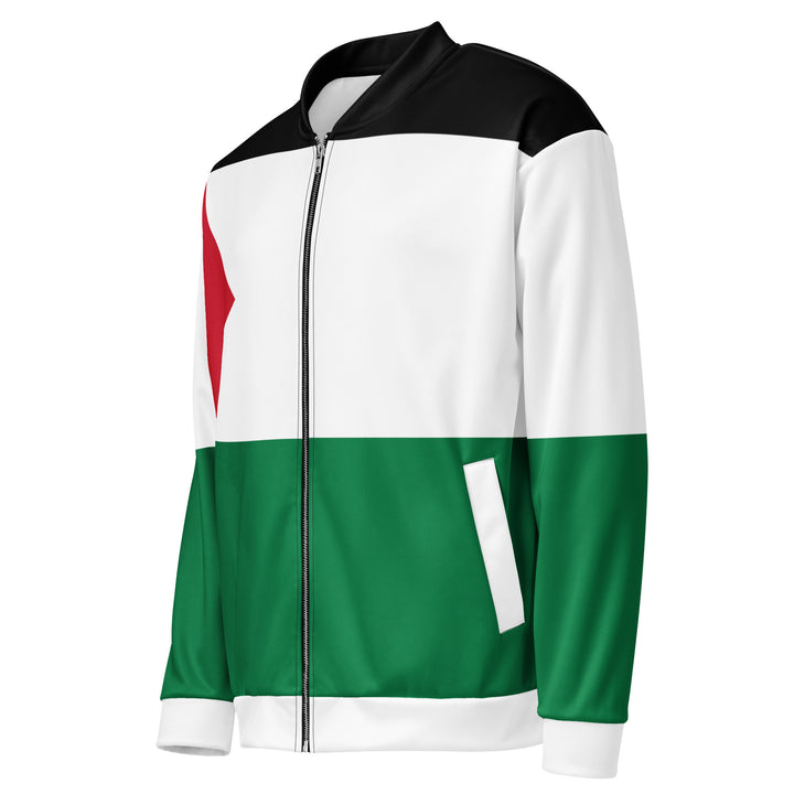 Palestine Flag - Women’s Bomber Jacket, White