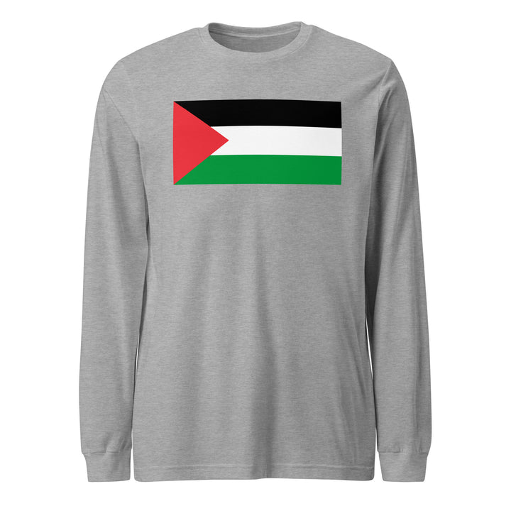 Palestine Flag - Women’s Long Sleeve Shirt, Heather