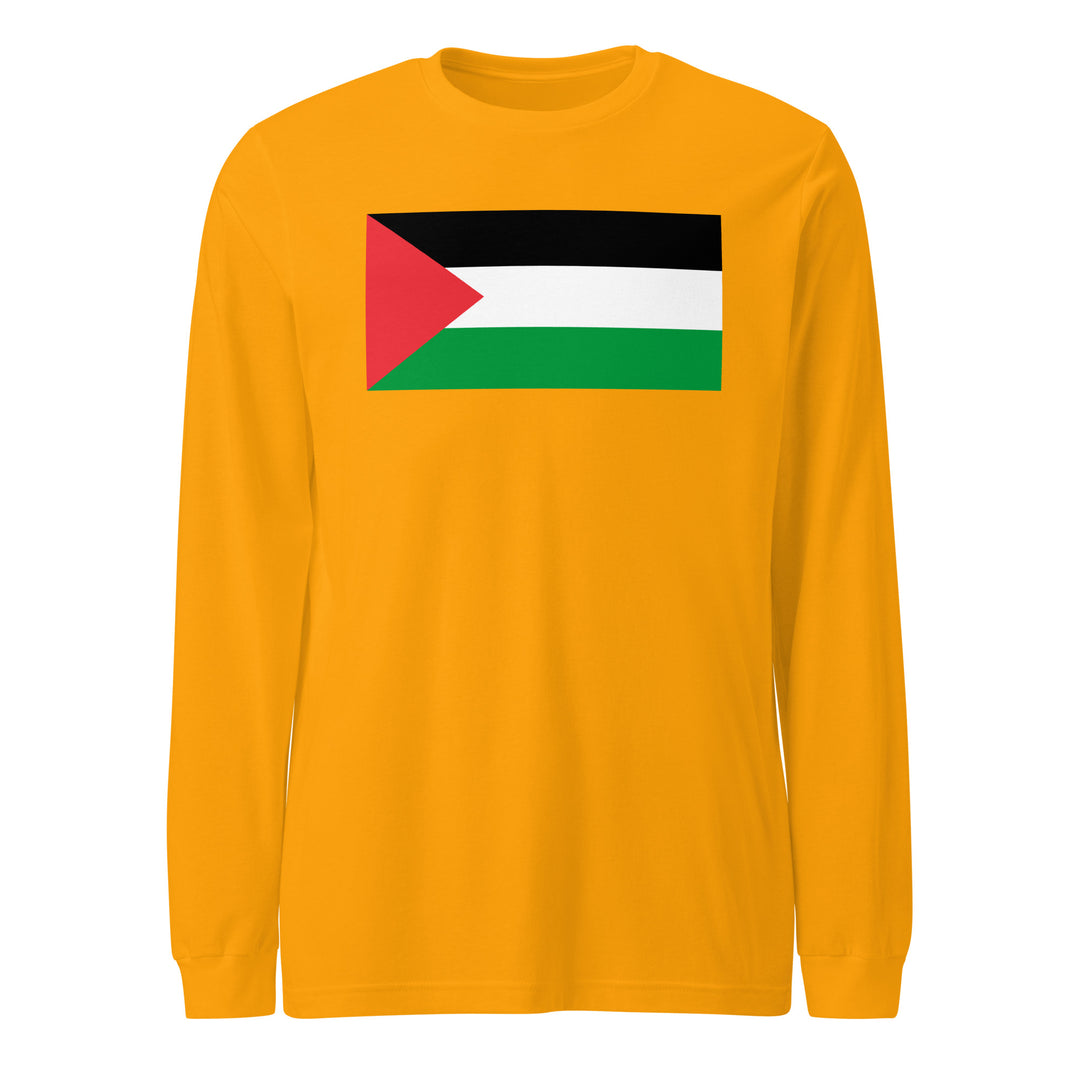 Palestine Flag - Women’s Long Sleeve Shirt, Gold