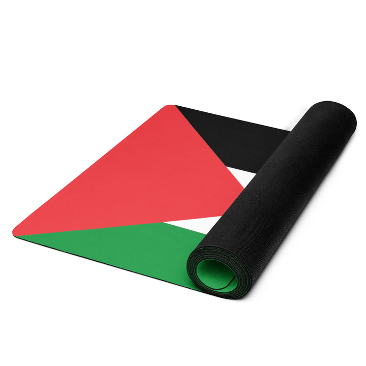 Palestine Flag - Yoga Mat, White