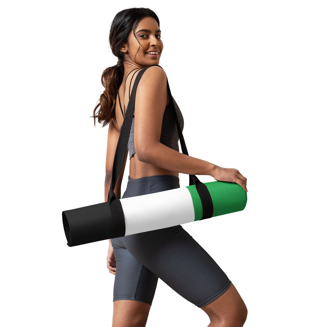 Palestine Flag - Yoga Mat, White