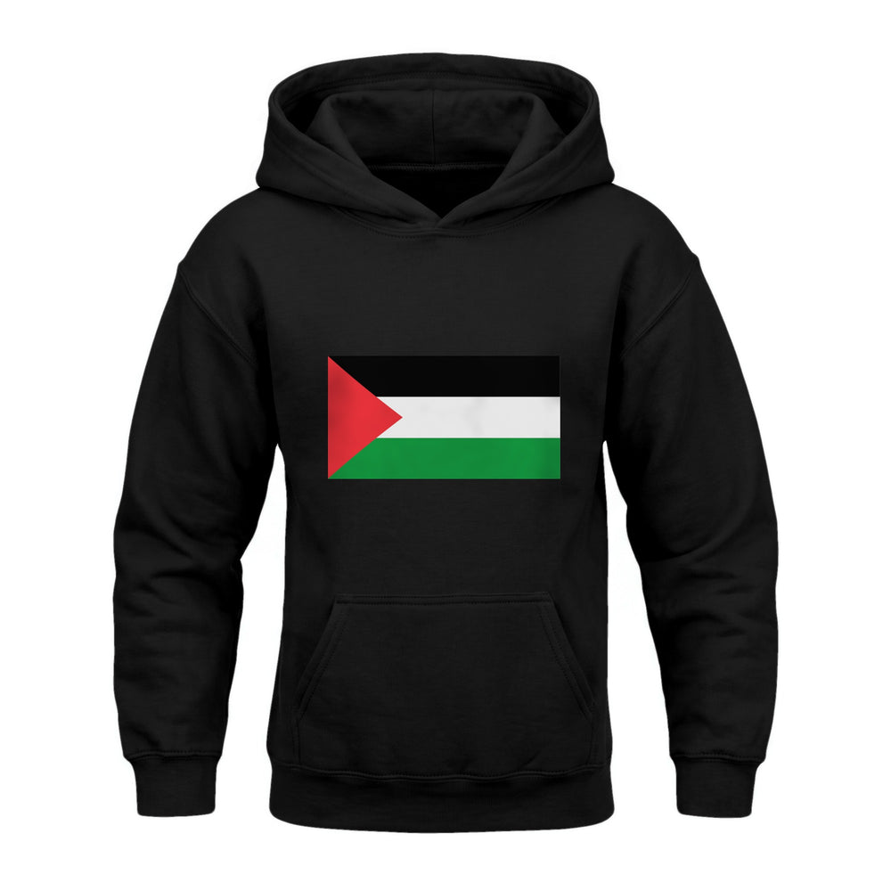 Palestine Flag - Youth Heavy Blend Hoodie, Black