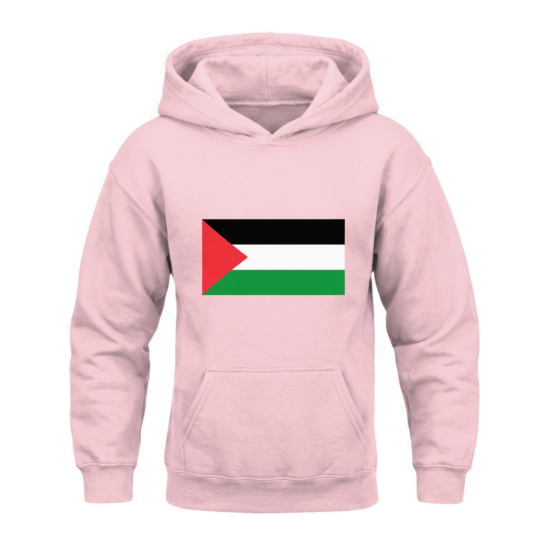 Palestine Flag - Youth Heavy Blend Hoodie, Light Pink