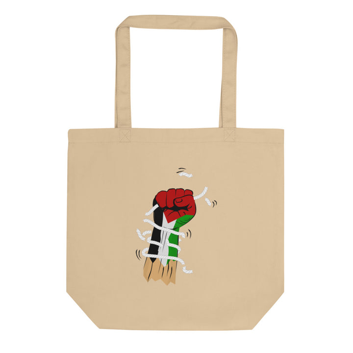 Palestine Hand - Eco Tote Bag, Eco Tote Bag Oyster