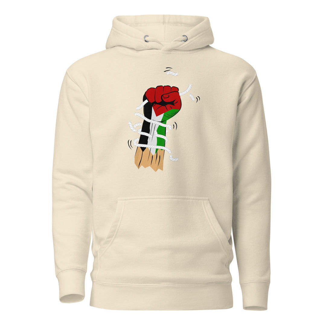 Palestine Hand - Men’s Hoodie, Bone