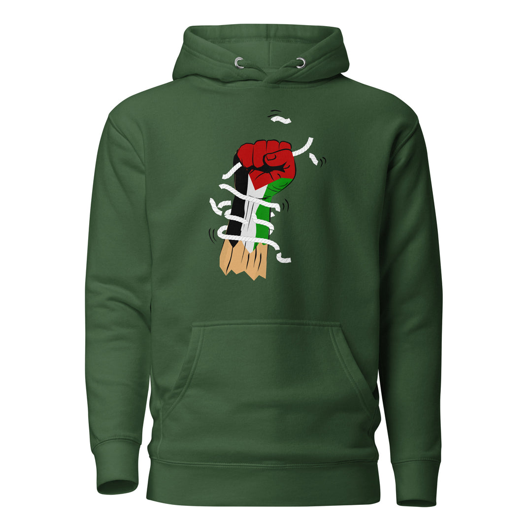 Palestine Hand - Women’s Hoodie, Forest Green