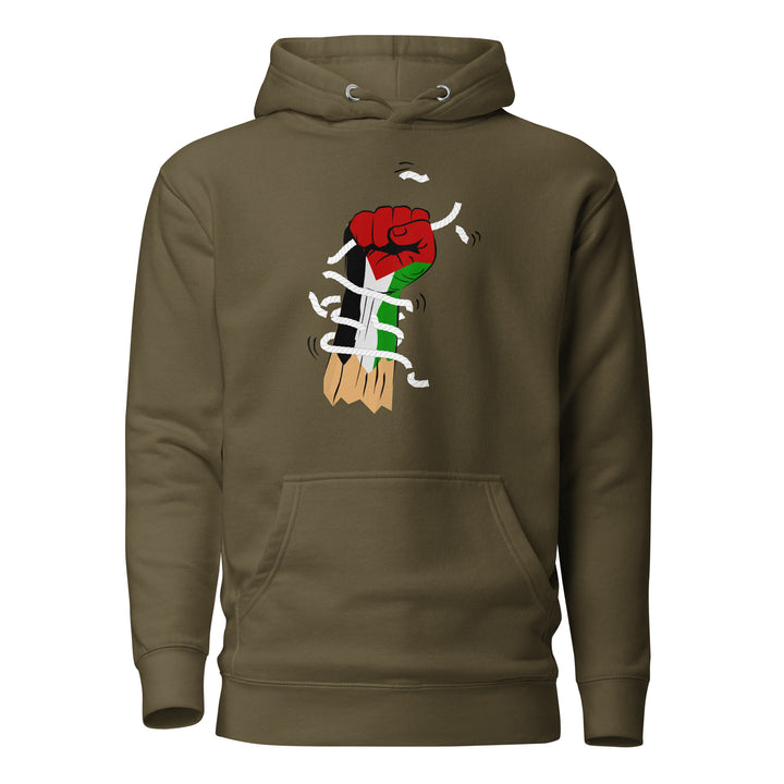 Palestine Hand - Women’s Hoodie, Military Green
