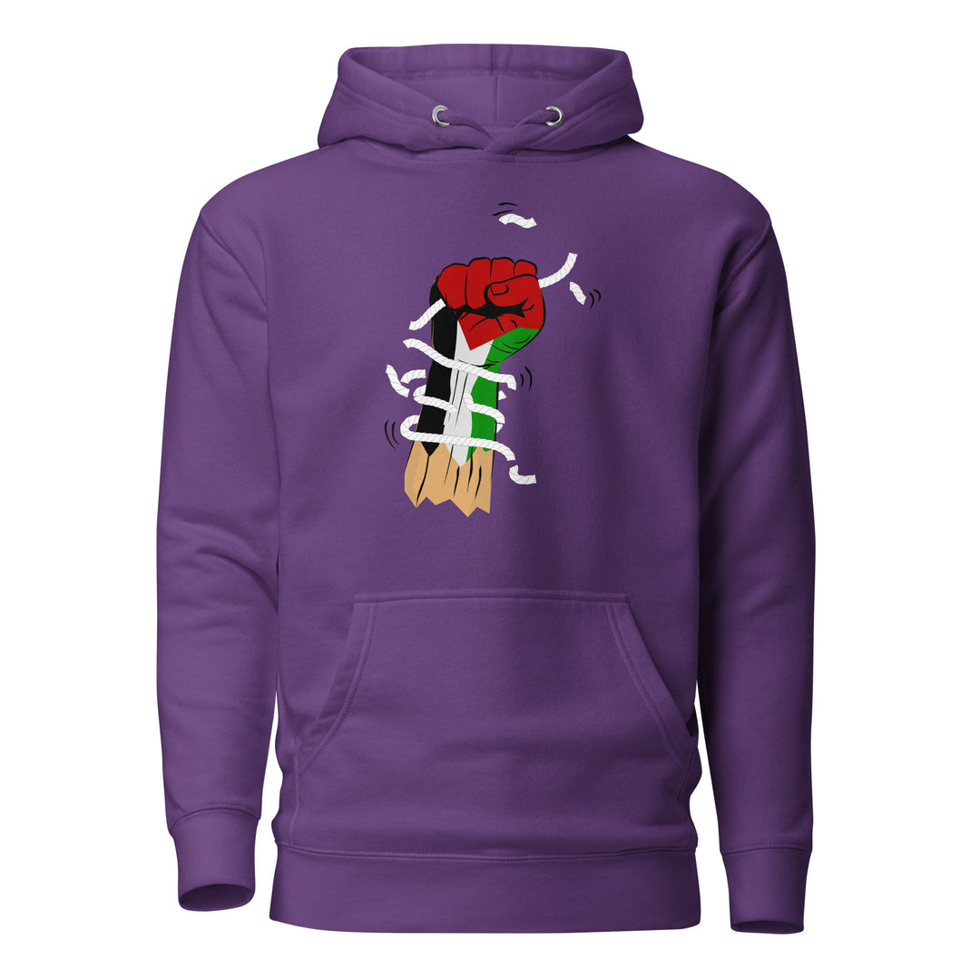 Palestine Hand - Men’s Hoodie, Purple