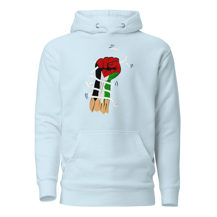 Palestine Hand - Women’s Hoodie, Sky Blue