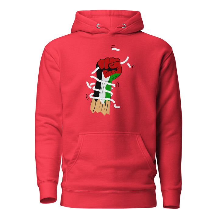 Palestine Hand - Men’s Hoodie, Team Red