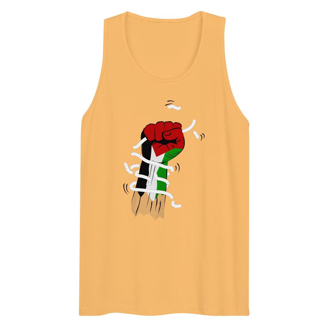 Palestine Hand - Men’s Premium Tank Top, Mens Premium Tank Top Squash