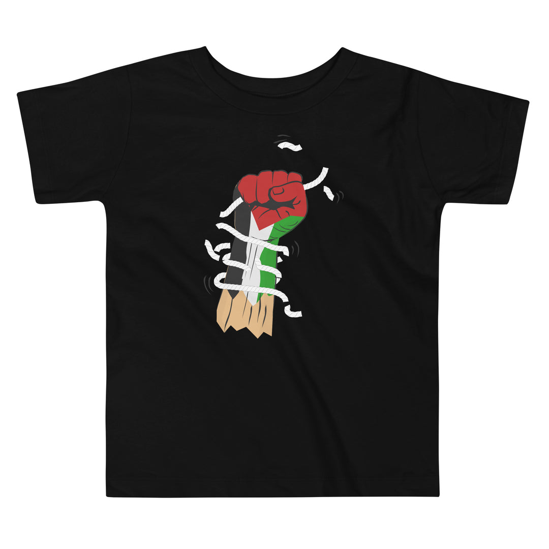 Palestine Hand - Toddler Short Sleeve Tee, Black