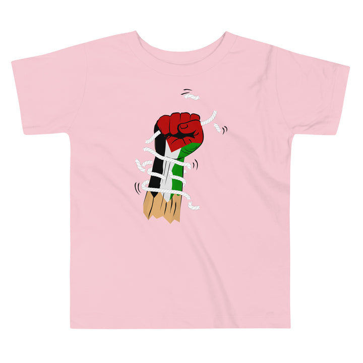 Palestine Hand - Toddler Short Sleeve Tee, Pink