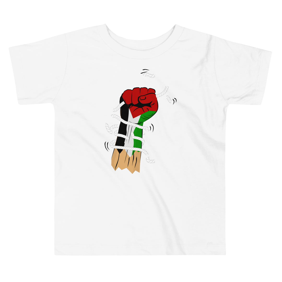 Palestine Hand - Toddler Short Sleeve Tee, White