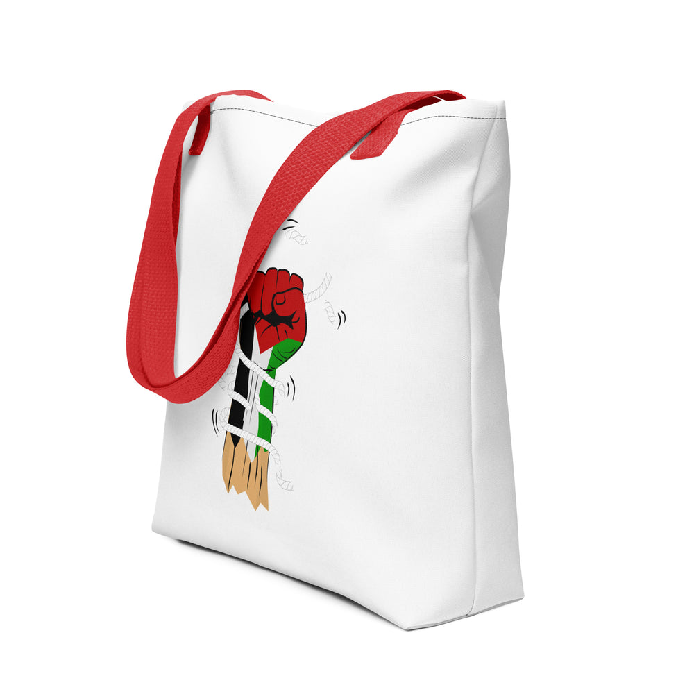 Palestine Hand - Tote Bag, Red 15x15