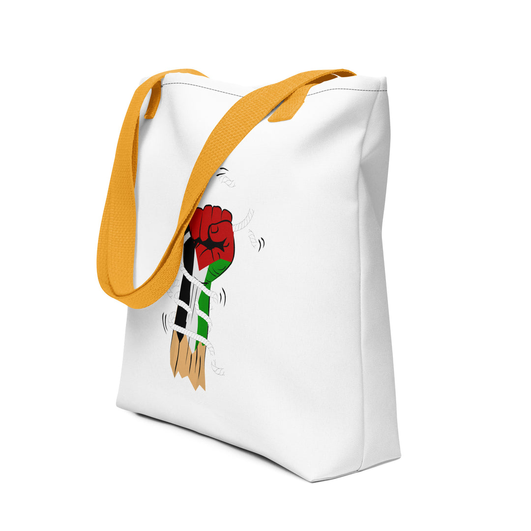 Palestine Hand - Tote Bag, Yellow 15x15