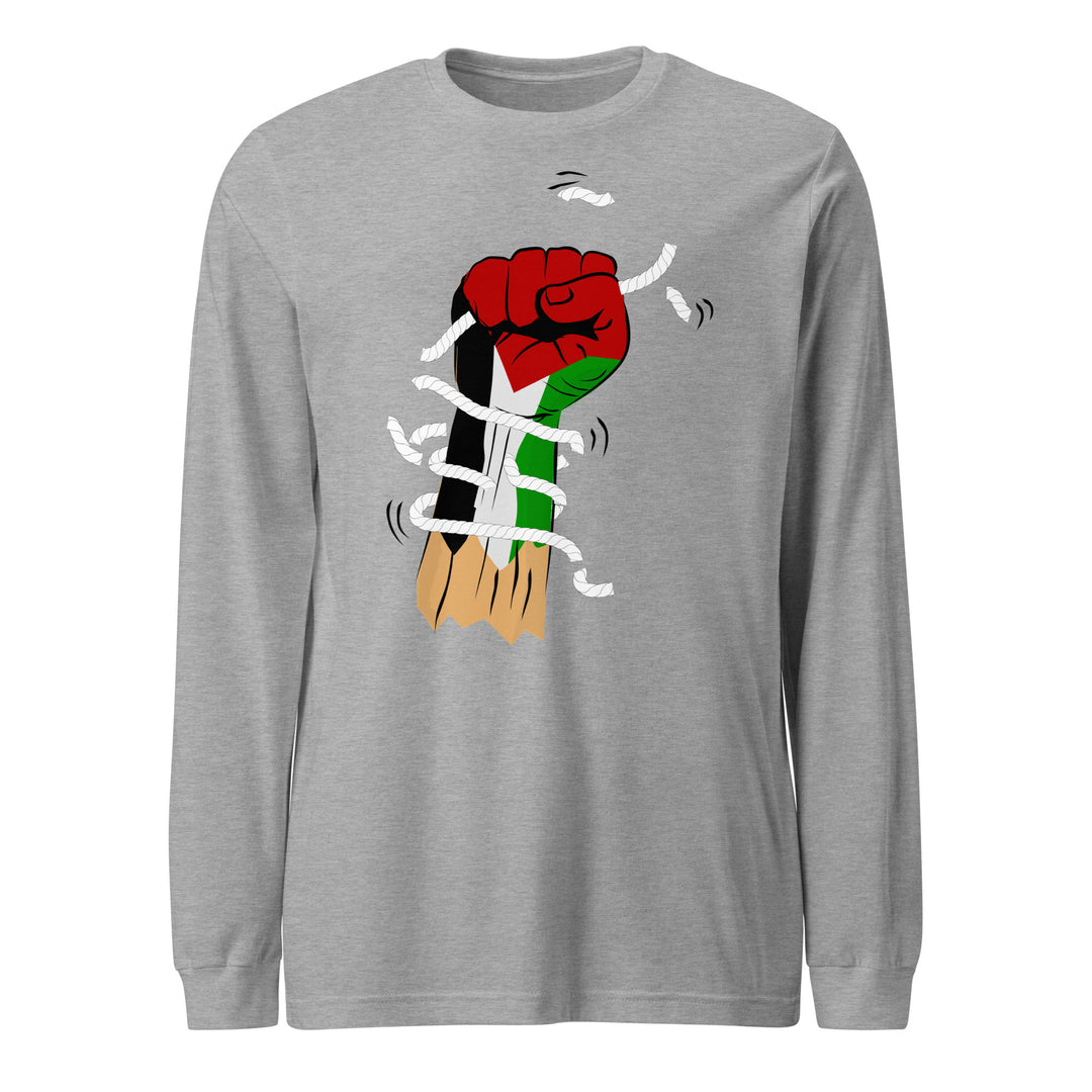 Palestine Hand - Women’s Long Sleeve Tee, Heather