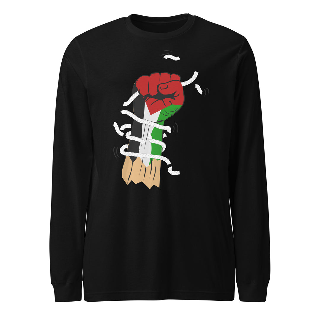Palestine Hand - Women’s Long Sleeve Tee, Black