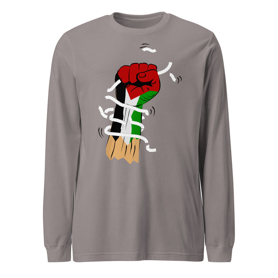 Palestine Hand - Women’s Long Sleeve Tee, Storm