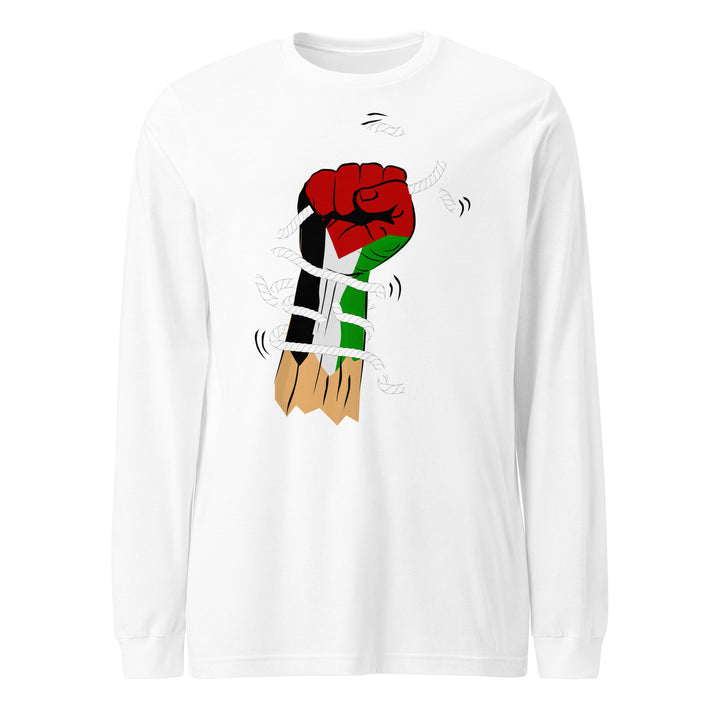 Palestine Hand - Women’s Long Sleeve Tee, White