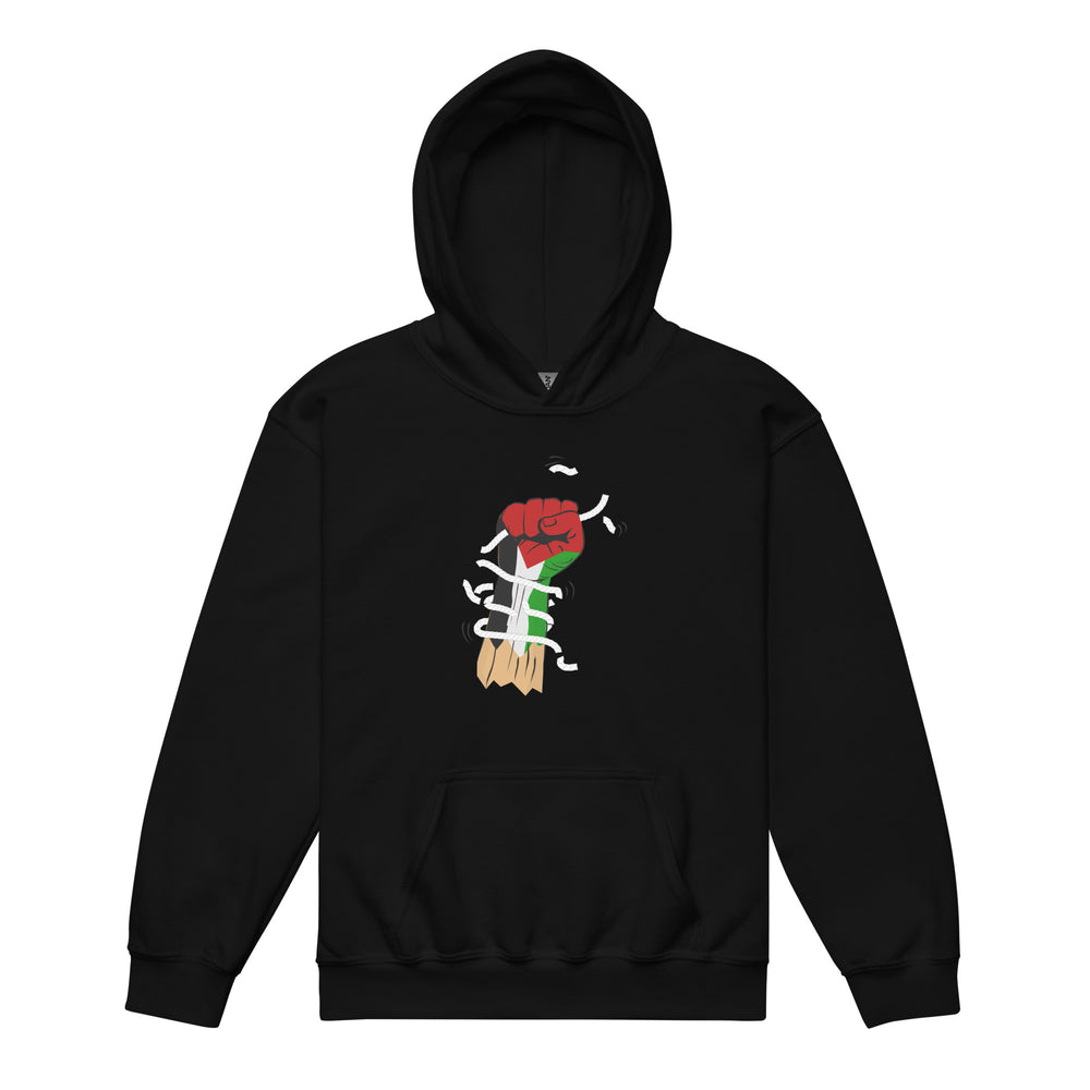Palestine Hand - Youth Heavy Blend Hoodie, Black
