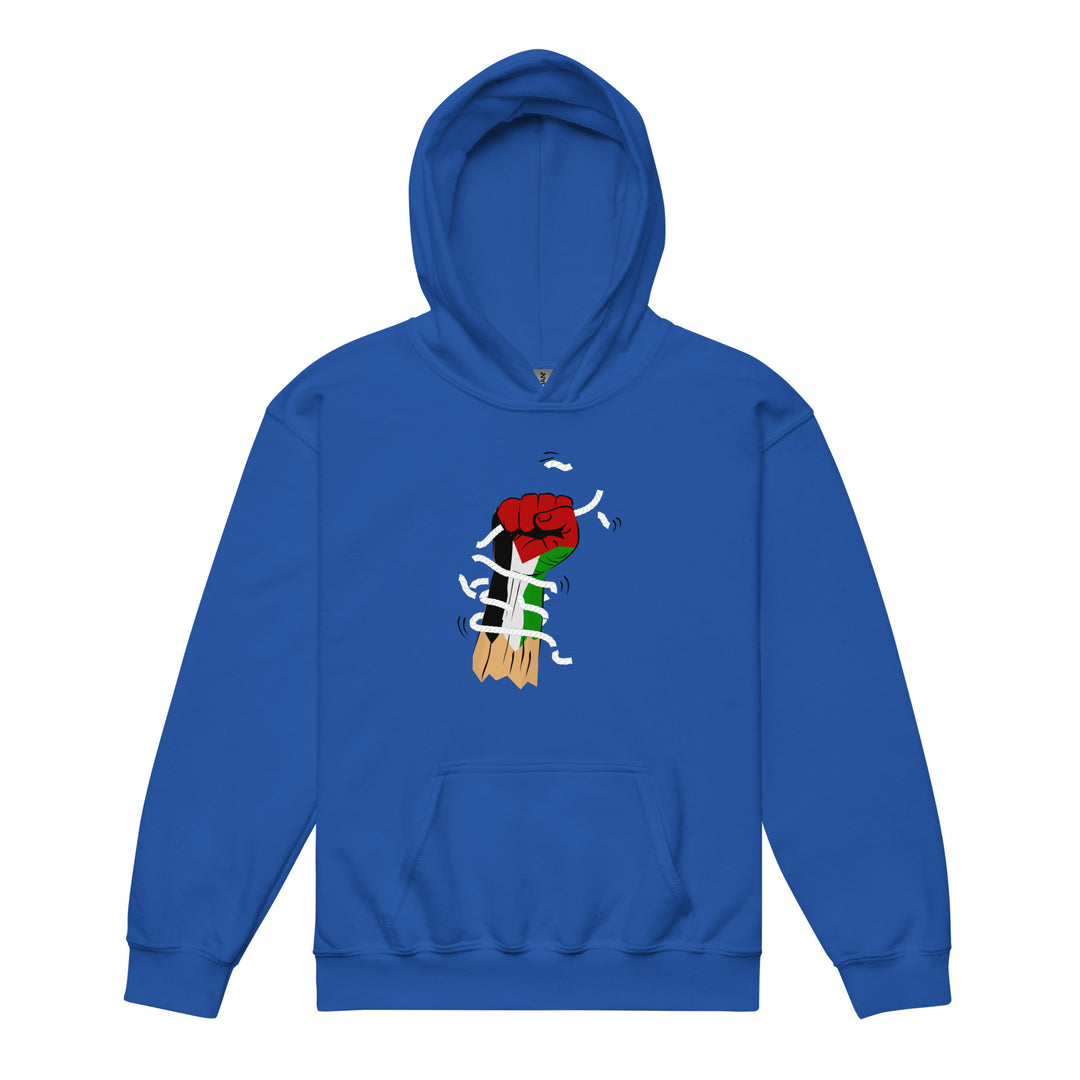 Palestine Hand - Youth Heavy Blend Hoodie, Royal