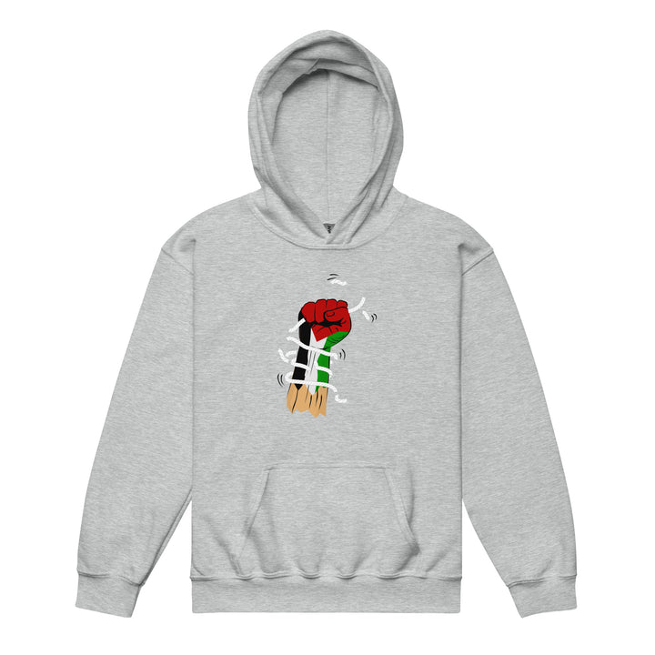 Palestine Hand - Youth Heavy Blend Hoodie, Sport Grey