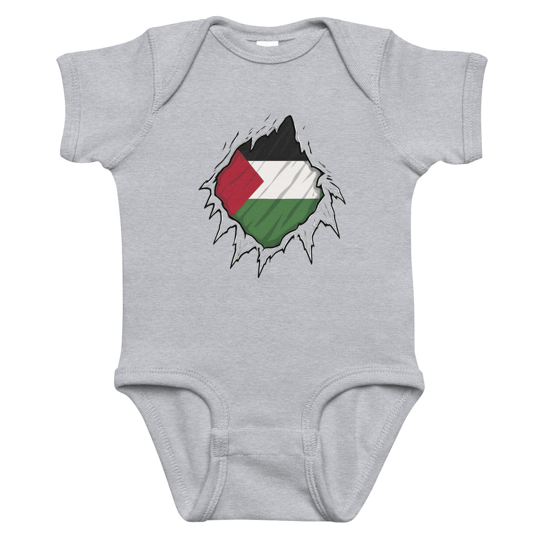 Palestine Hero - Baby Bodysuit, Heather