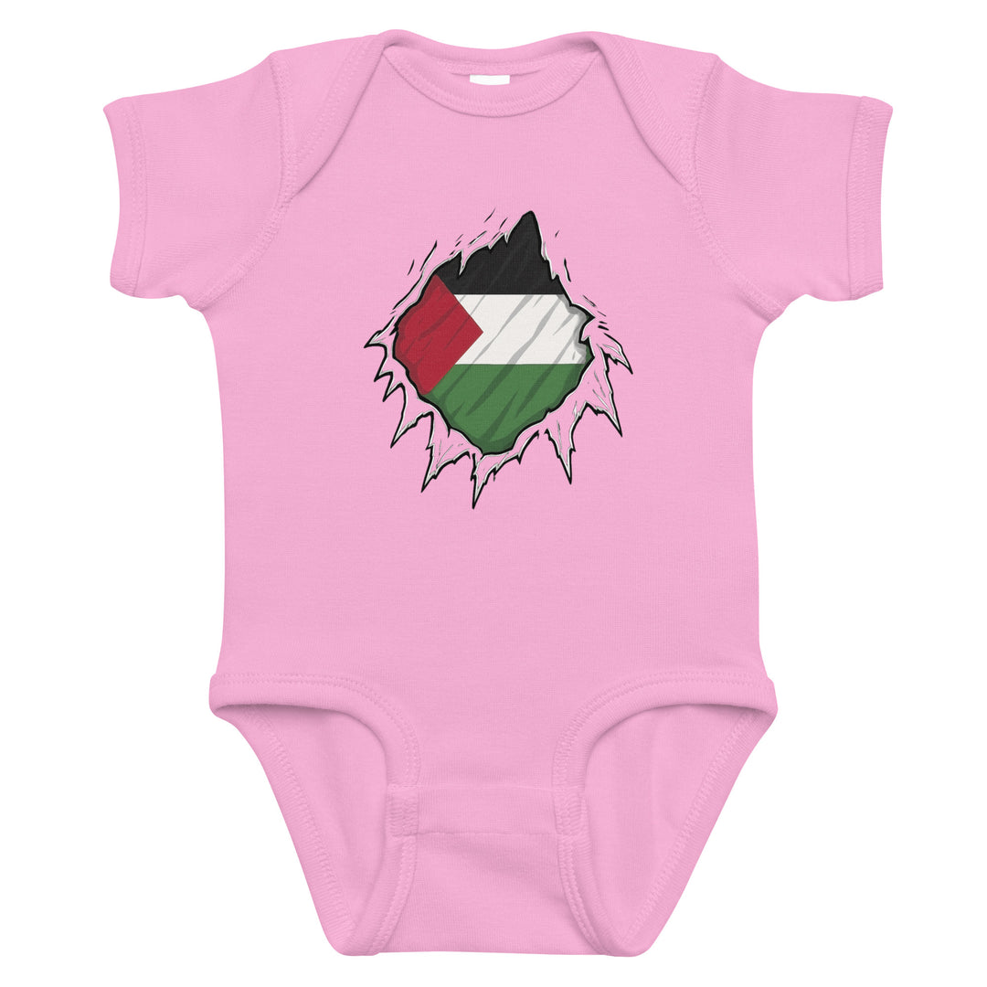 Palestine Hero - Baby Bodysuit, Pink