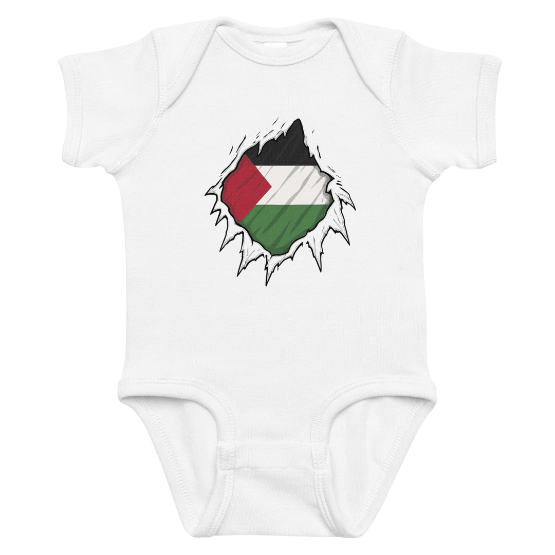 Palestine Hero - Baby Bodysuit, White