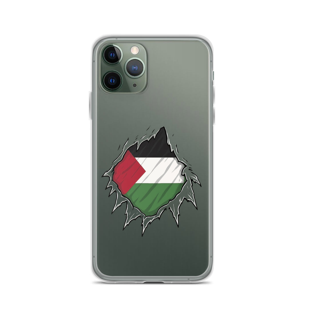 Palestine Hero - Clear Case for iPhone®, iPhone iPhone 11 Pro Case On Phone