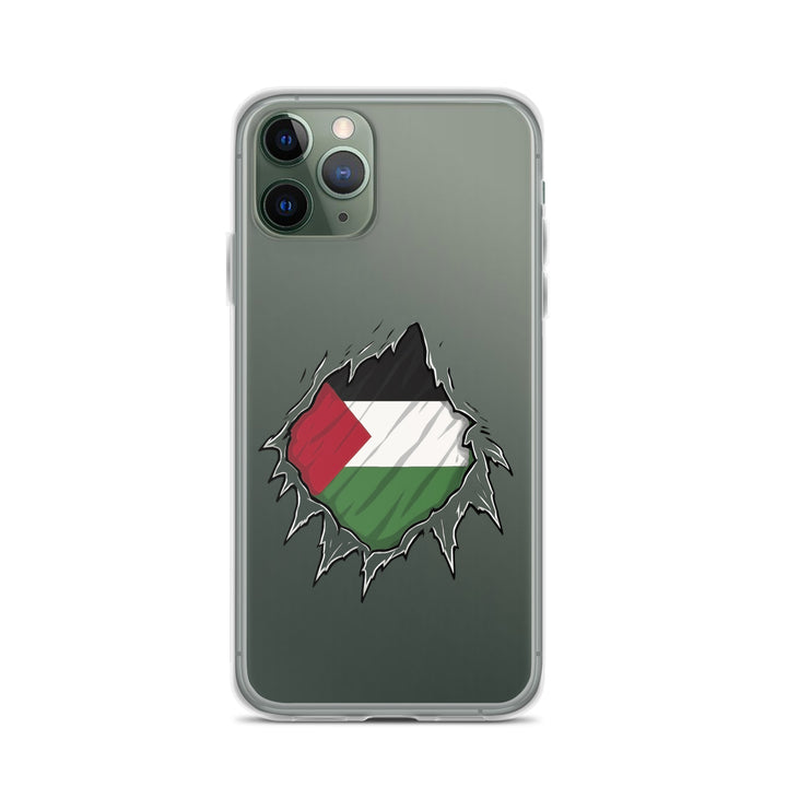 Palestine Hero - Clear Case for iPhone®, iPhone iPhone 11 Pro Case On Phone