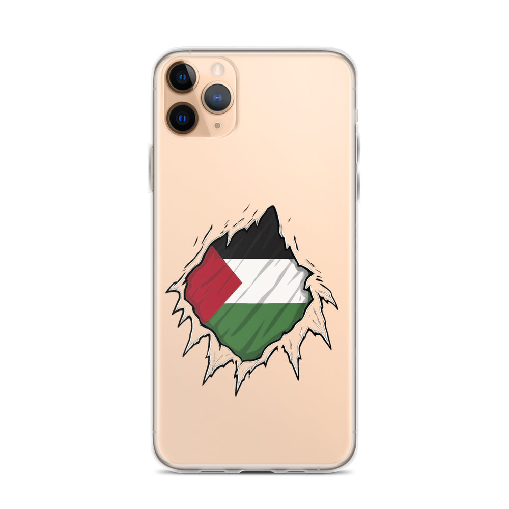 Palestine Hero - Clear Case for iPhone®, iPhone iPhone 11 Pro Max Case On Phone