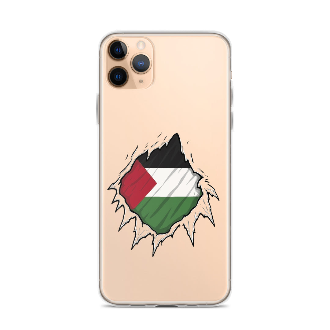 Palestine Hero - Clear Case for iPhone®, iPhone iPhone 11 Pro Max Case On Phone